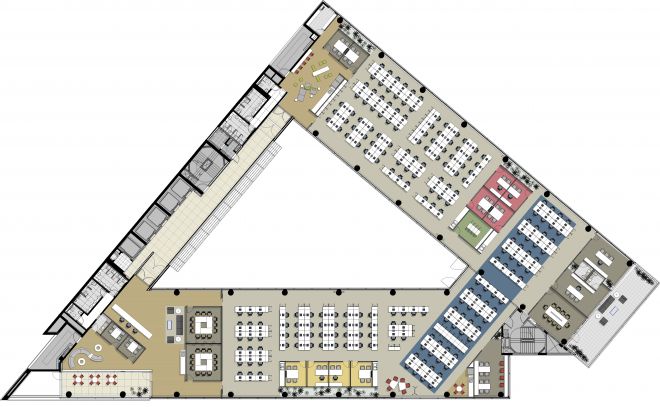Planta do conjunto com sugestão de layout Planta do conjunto com sugestão de layout